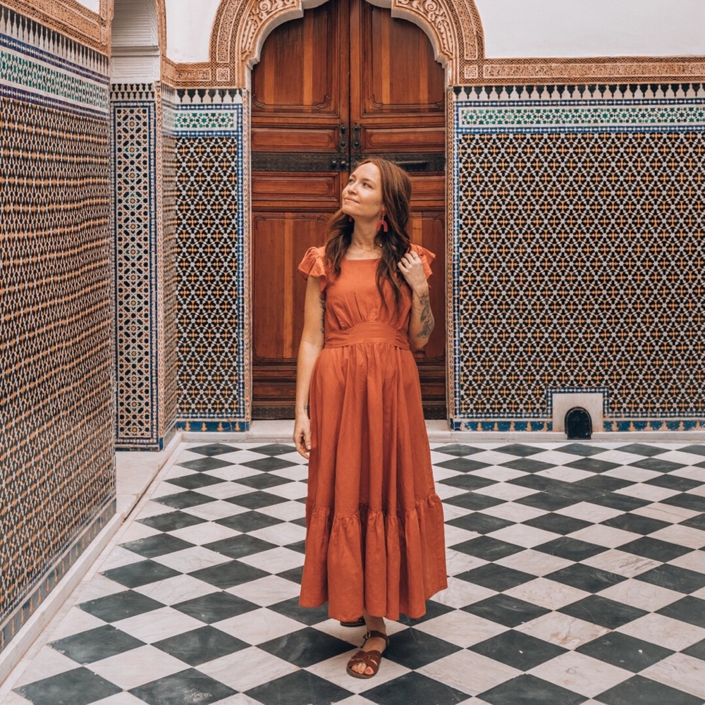 Free People Takin’ A Chance Midi Dress